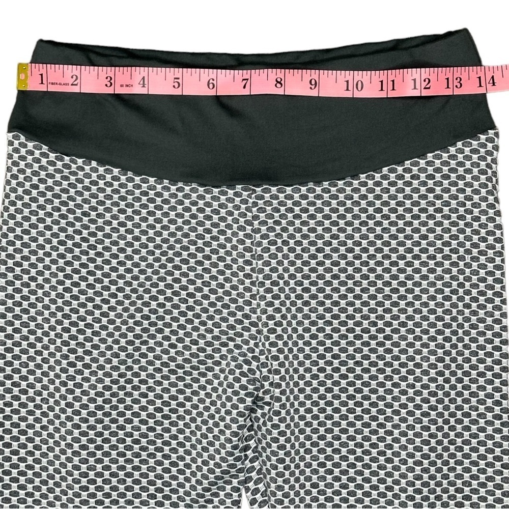 Grey High Waisted Spandex Yoga Leggings - Picture 8 of 16